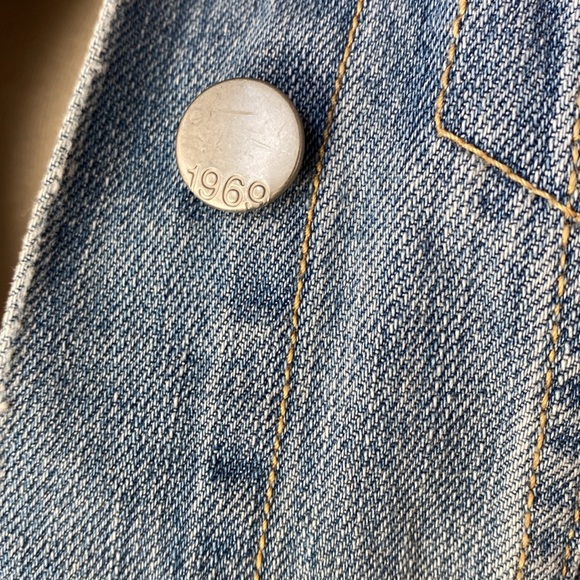 GAP Distressed Denim Jacket, Size XS - Picture 11 of 17